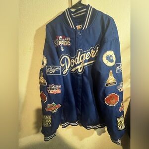 MLB Blue Dodgers Bomber Jacket